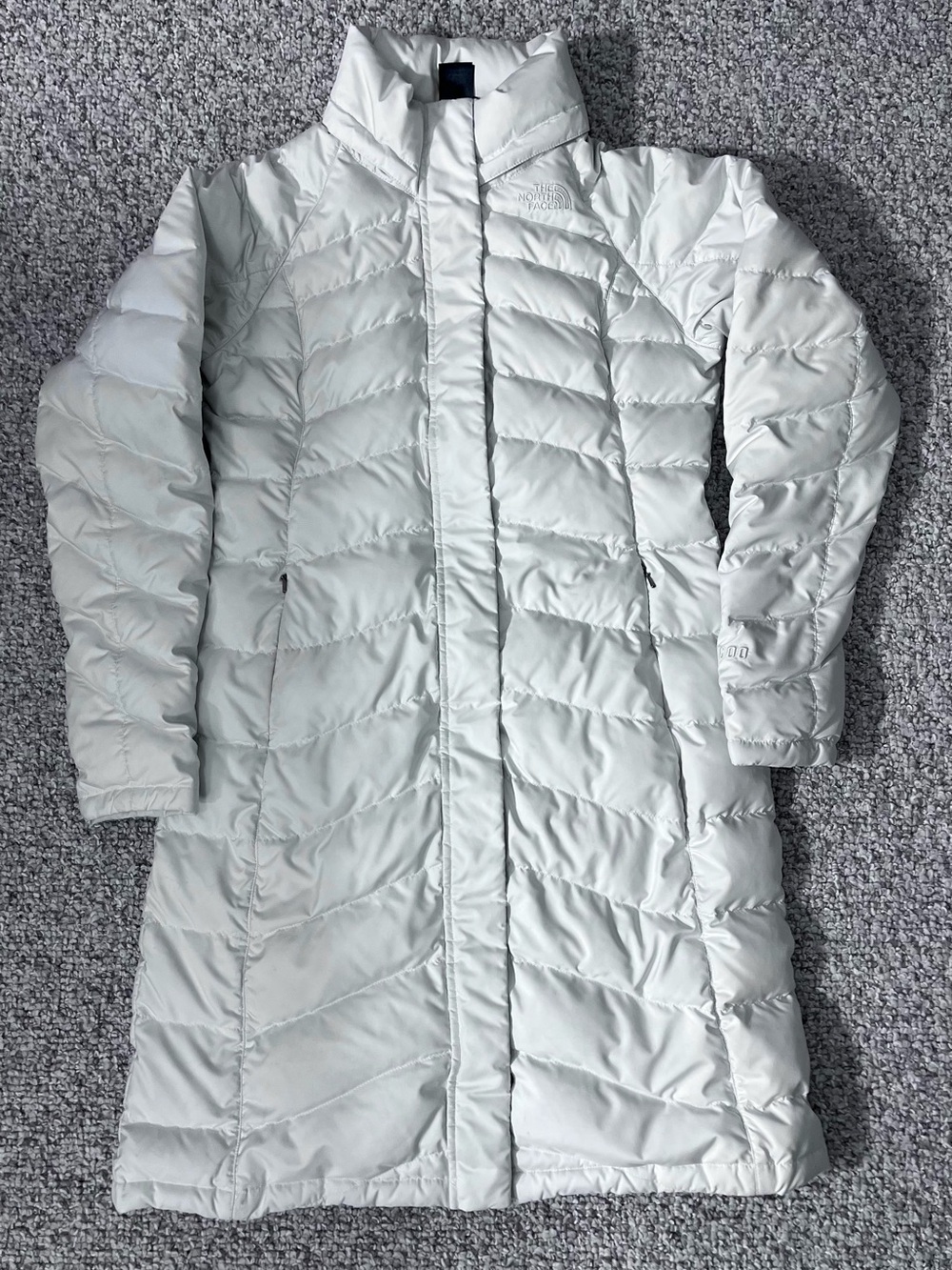 The North Face Women's Long Cream 660 Puffer Coat Jacket Ski Snow - S